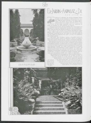 El jardín andaluz de don Enrique Larreta