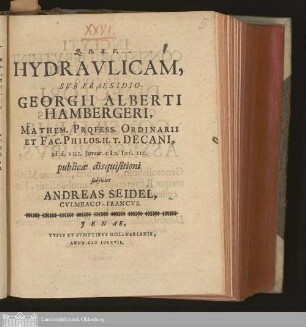 Hydravlicam