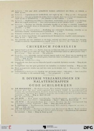 Chineesch porselein (Nr. 225-230)