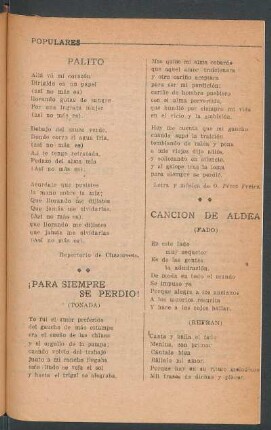 ¡Para siempre se perdio! : (Tonada)