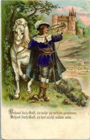 Postkarte zum "Trompeter von Säckingen"