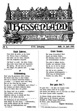 No. 8, 16. April 1903
