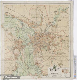 Plan der Stadt Leipzig