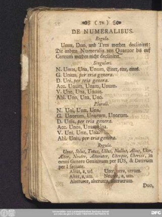 De Numeralibus.