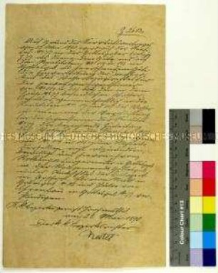Kopie eines Wassernutzungsvertrages des K.k. Bezirksgerichts Joachimsthal