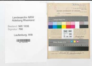 Entnazifizierung Willi Laufenburg , geb. 07.09.1905 (Kraftfahrer)
