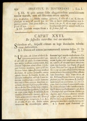 Caput XXVI. De suspectis tutoribus vel curatoribus