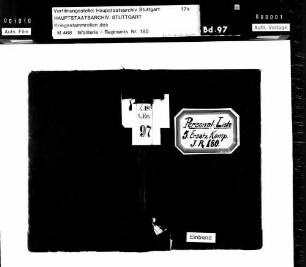 Personalliste - Unteroffiziere, Gefreite und Gemeine