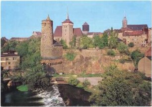 Bautzen. Alte Wasserkunst, Ansichtskarte, color