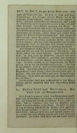 34. Gustav Adolf und Wallenstein. Gustavs Tod 16 November 1632