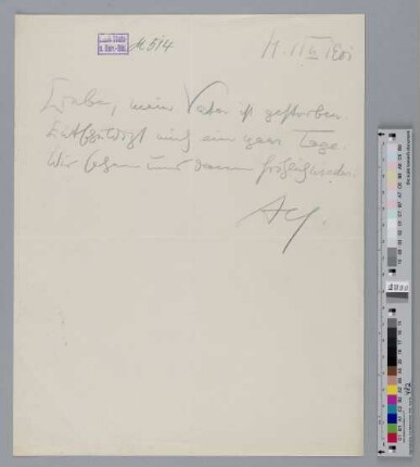 Brief an Richard Dehmel