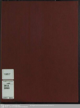 1867: Königl.-Sächs. gnädigst concessionirter Dresdner Haus- und Wirthschafts-Kalender