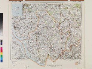 Karte von dem Kreis Pinneberg