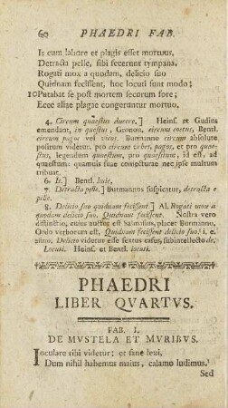 Phaedri Liber Qvartvs