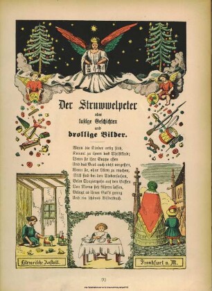Der Struwwelpeter : oder lustige Geschichten und drollige Bilder für Kinder von 3 - 6 Jahren