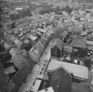 Westernstraße in der Altstadt von Wernigerode : Blickrichtung Norden