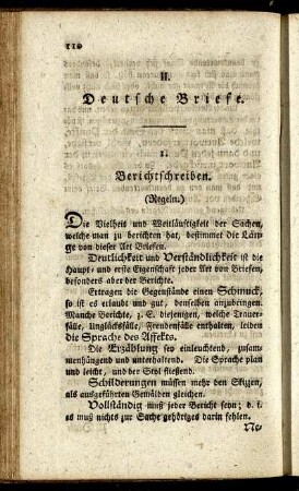 1. Berichtschreiben.