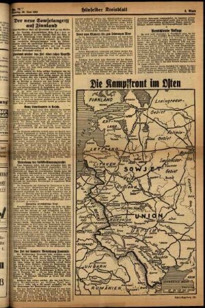 Zweite Ausgabe vom Montag, den 30. Juni 1941.
