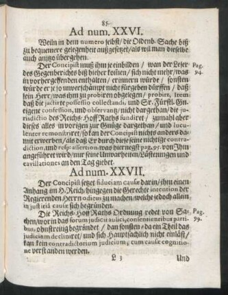 Ad num. XXVI. - XXVII.