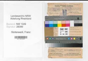Entnazifizierung Franz Stollenwerk , geb. 16.04.1890 (Lehrer)