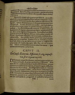 Caput II. De Causis Externis, Efficiente sc. atq impulsiva, sive [...]