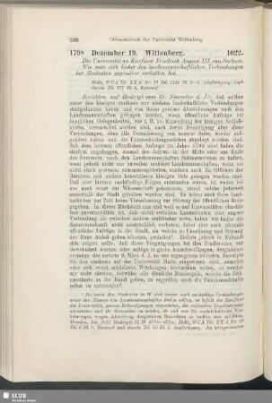1022. 1798, Dezember 19. Wittenberg