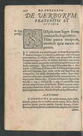 De Verborum Praeteritis Et Supinis.