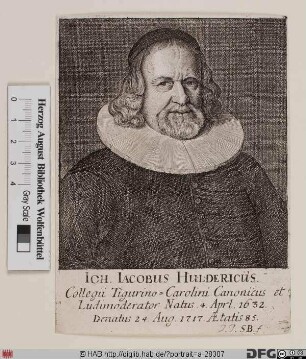Bildnis Johann Jacob Ulrich (lat. Huldricus) (II)