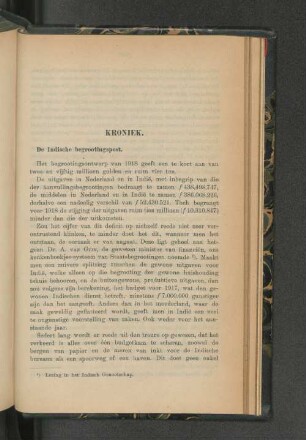 Kroniek.
