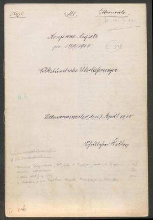 Konferenzaufsatz Ettmannsweiler OA Nagold II