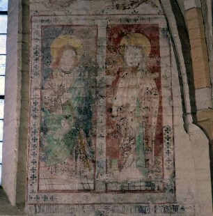 Wandbild mit Heiligen