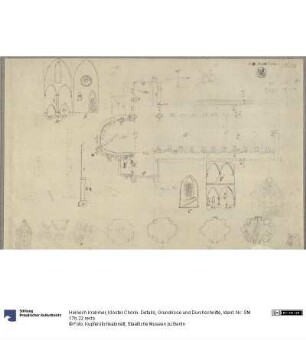 Kloster Chorin. Details, Grundrisse und Durchschnitte