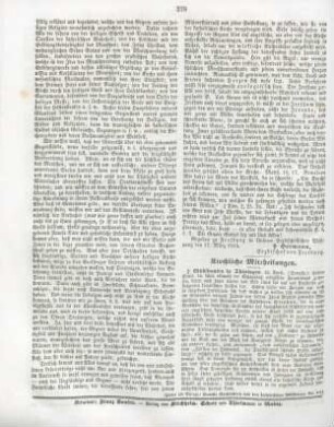 228 Kirchliche Mittheilungen