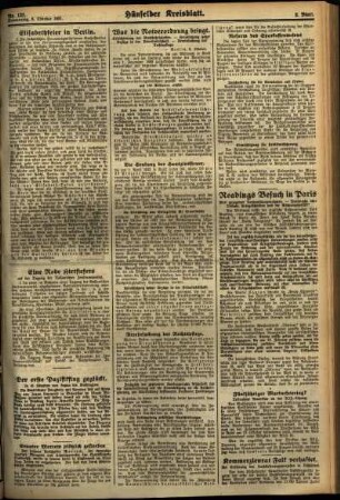 Zweite Ausgabe vom Donnerstag, den 08. Oktober 1931.