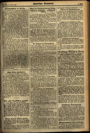 Zweite Ausgabe vom Donnerstag, den 08. Oktober 1931.