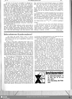 Schwachstrom-Synchronuhren?
