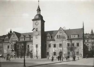 Rathaus von Freiberg : Das Rathaus vom Obermarkt
