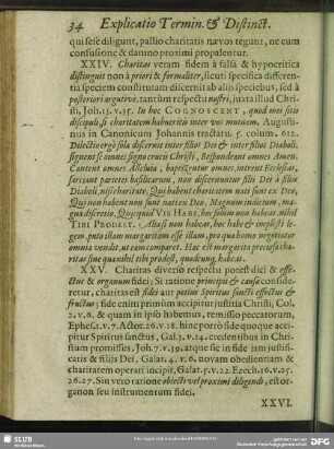 XXV. Charitas diverso respect potest dici & effectus & organum fidei …