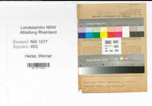 Entnazifizierung Werner Hertel , geb. 11.09.1901 (Polizist)