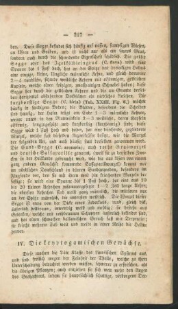 A. IV. Die kryptogamischen Gewaechse.