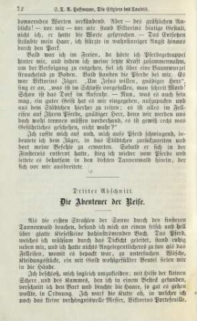 Dritter Abschnitt. Die Abenteuer der Reise