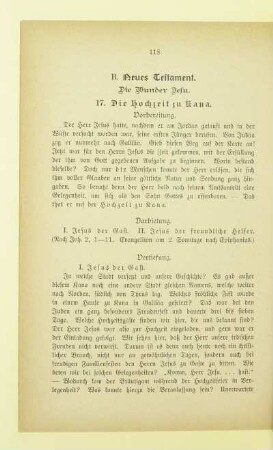 B. Neues Testament. Die Wunder Jesu