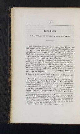 Itineraire