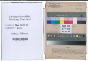 Entnazifizierung Wilhelm Moser , geb. 22.11.1895 (Techn.Inspektor)