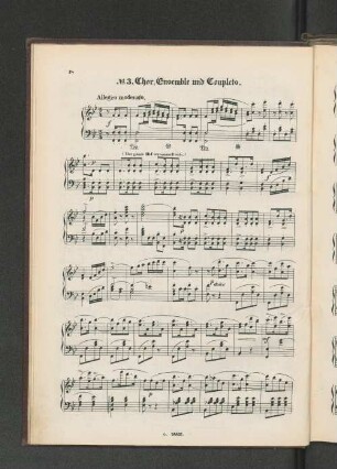 No. 3. Chor, Ensemble und Couplets.