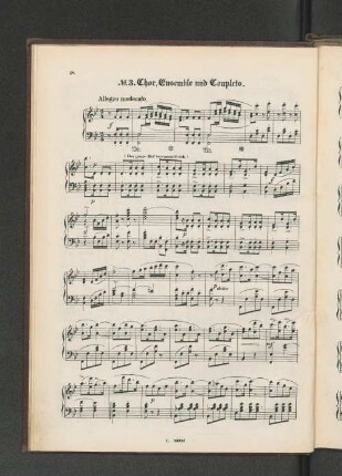 No. 3. Chor, Ensemble und Couplets.