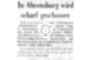 In Ahrensburg wird scharf geschossen