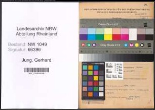 Entnazifizierung Gerhard Jung , geb. 17.08.1894 (Lehrer)