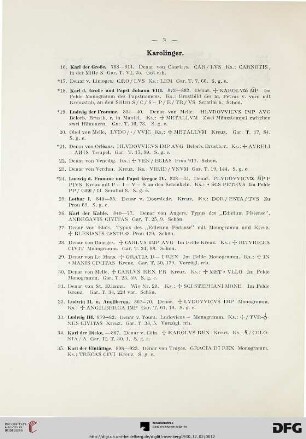 Karolinger (Nr. 16-39)