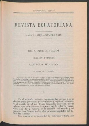 Mayo de 1891 - Número XXIX.